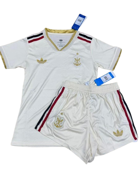 Kit feminino  Flamengo Off White 25/26 -  Feminino- Lançamento