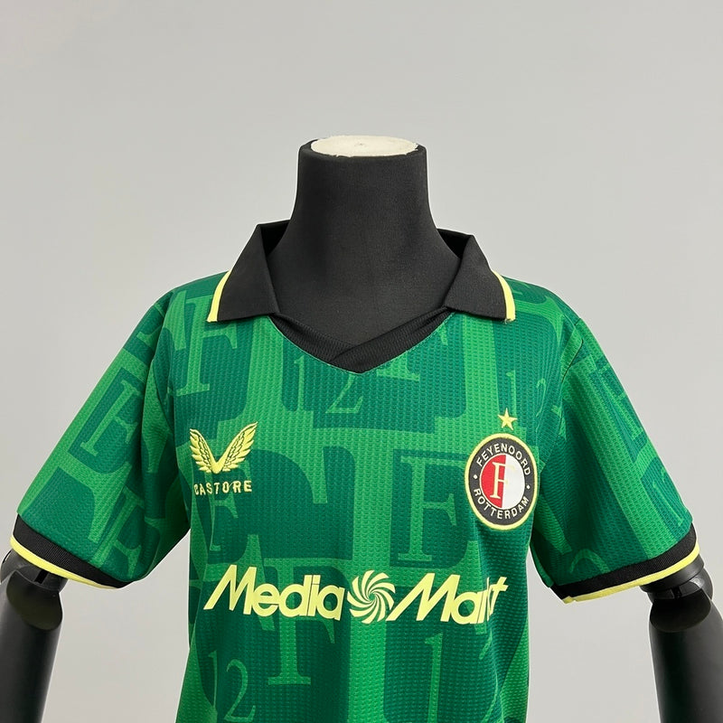 Kit Infantil  Feyenoord Green 25/26 - Lançamento